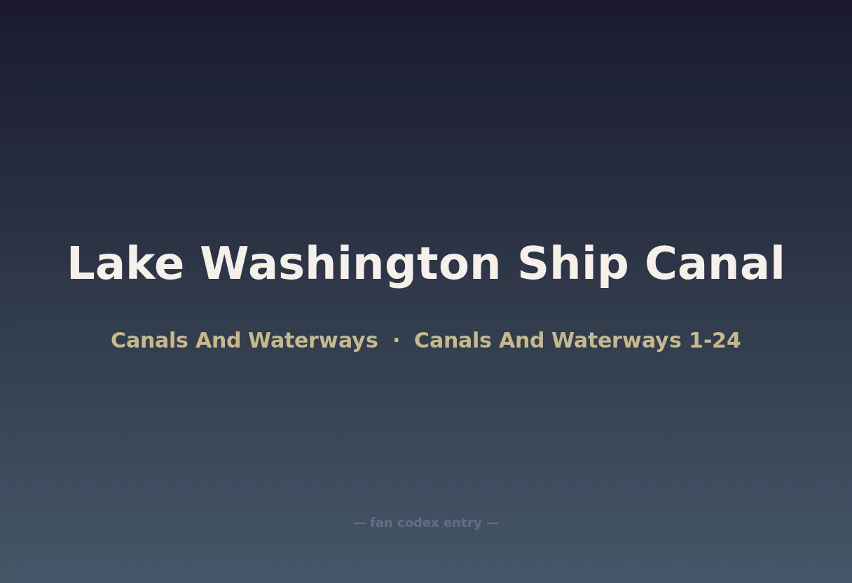 Lake Washington Ship Canal