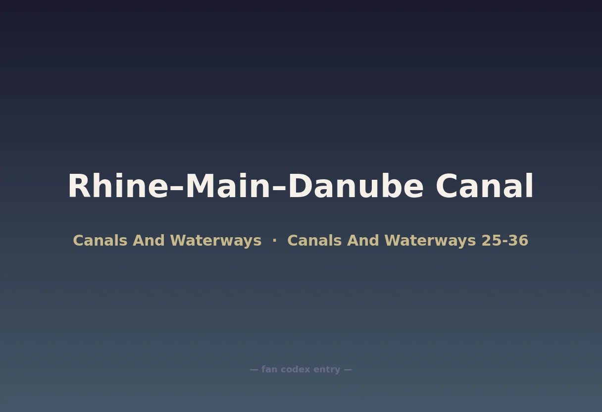 Rhine–Main–Danube Canal