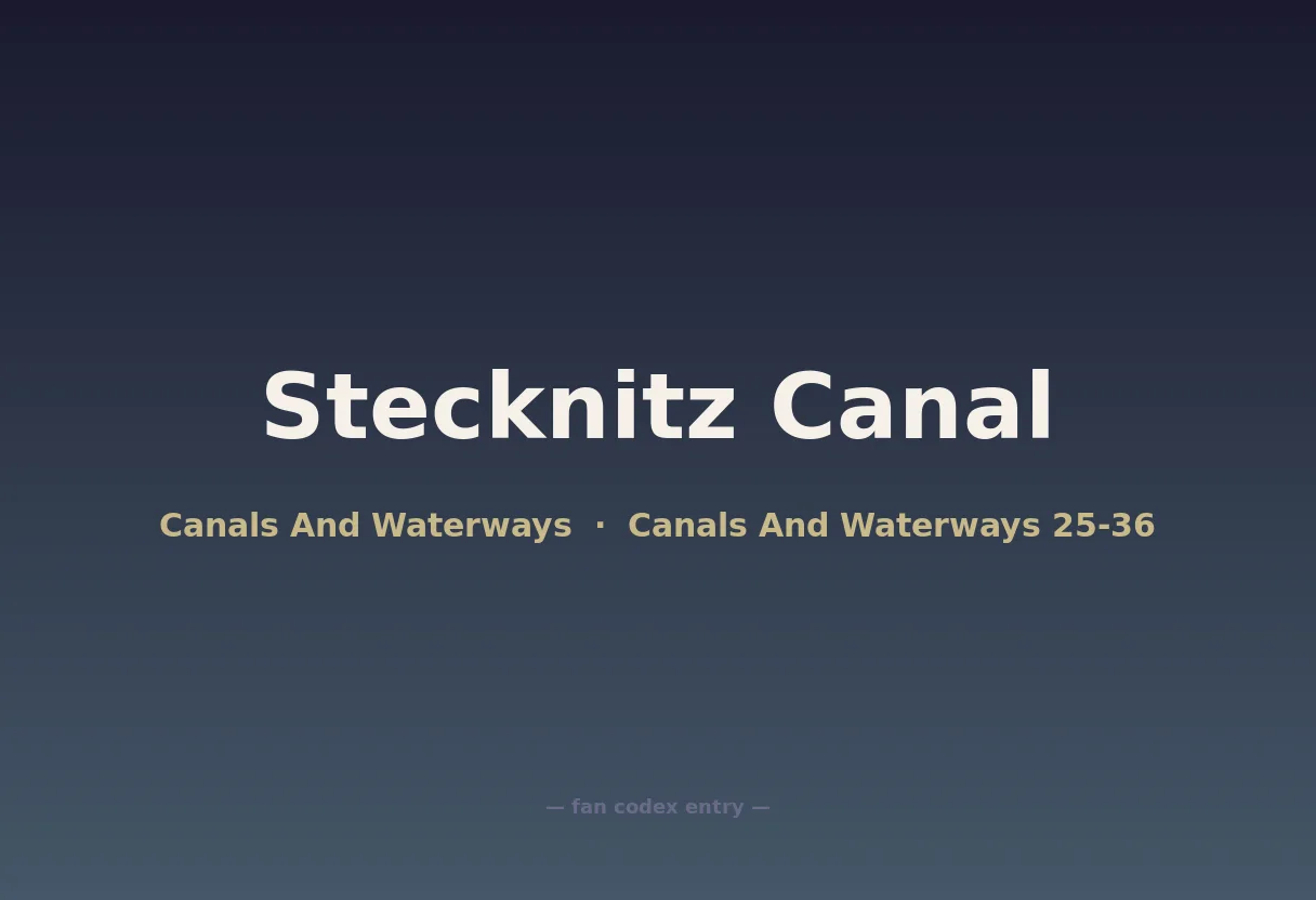 Stecknitz Canal